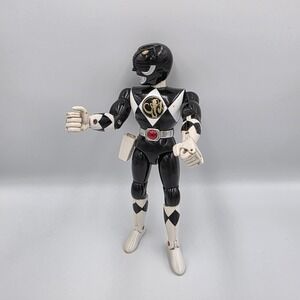 1994 Bandai Mighty Morphin Power‎ Rangers Black Ranger Action Figure Vintage 8"